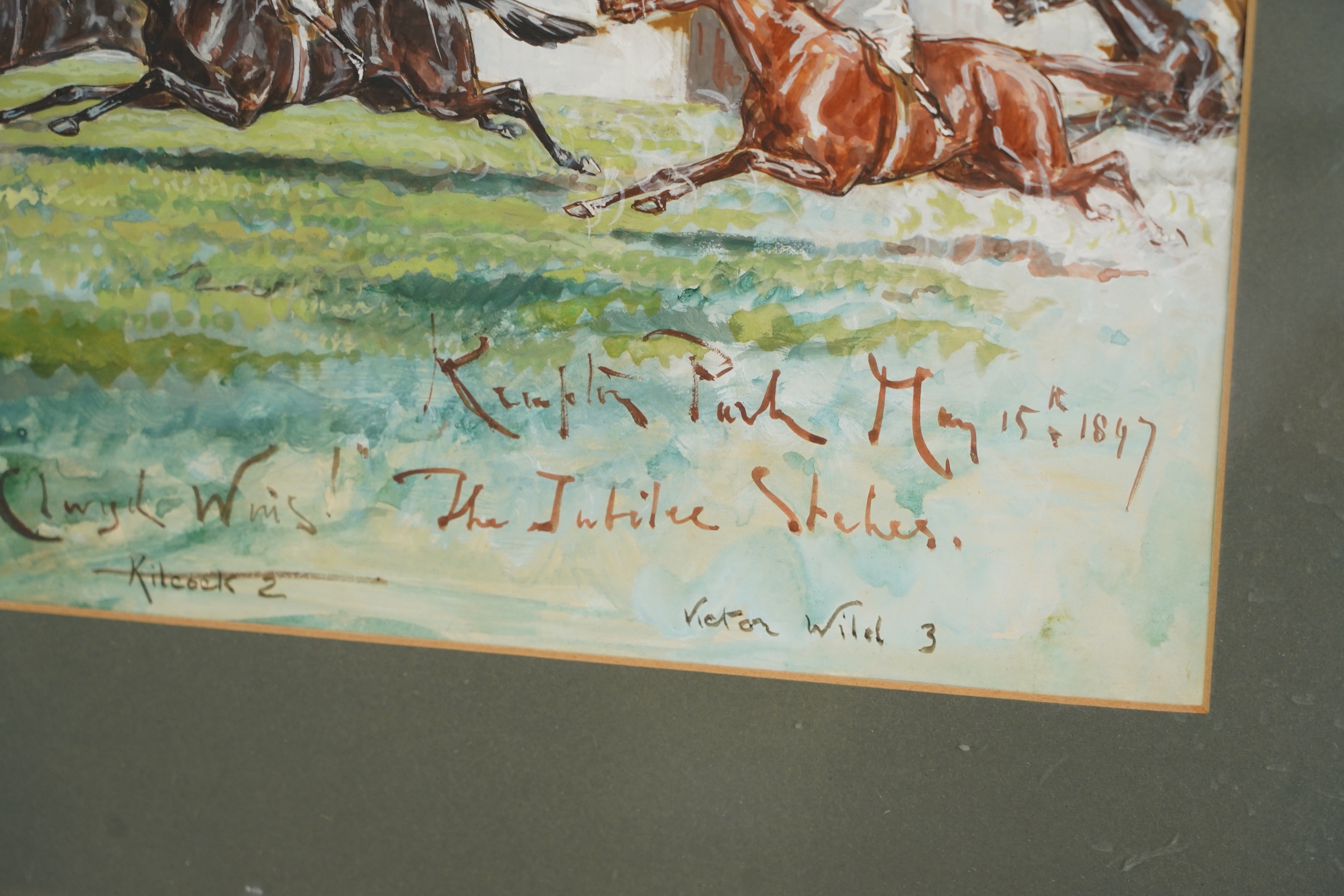 George Finch Mason (1850-1915), 'Clwyd Wins! - The Jubilee Stakes, Kempton Park, May 15th 1897'